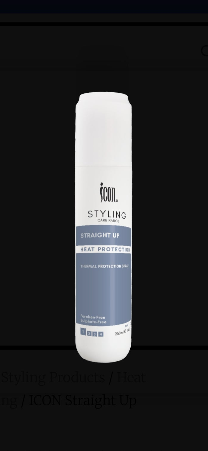 Icon Straight up heat protection spray 250 ml