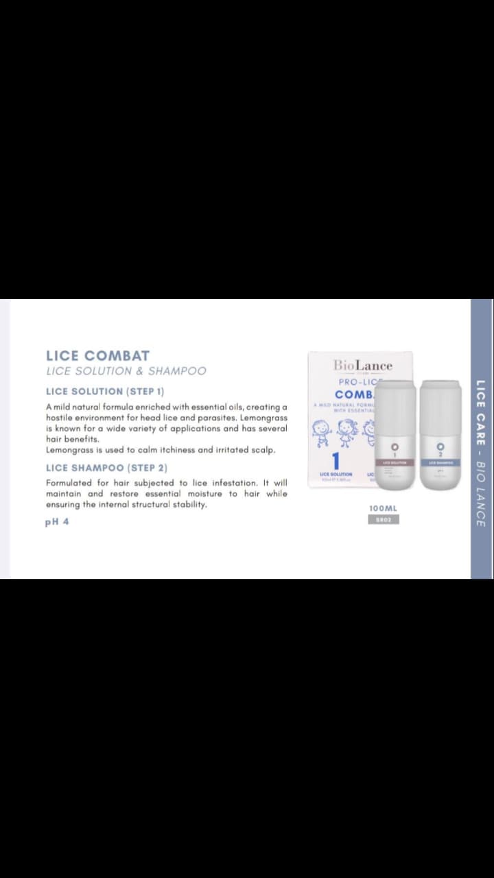 Bio Lance (lice care)Lice solution and shampoo 100ml