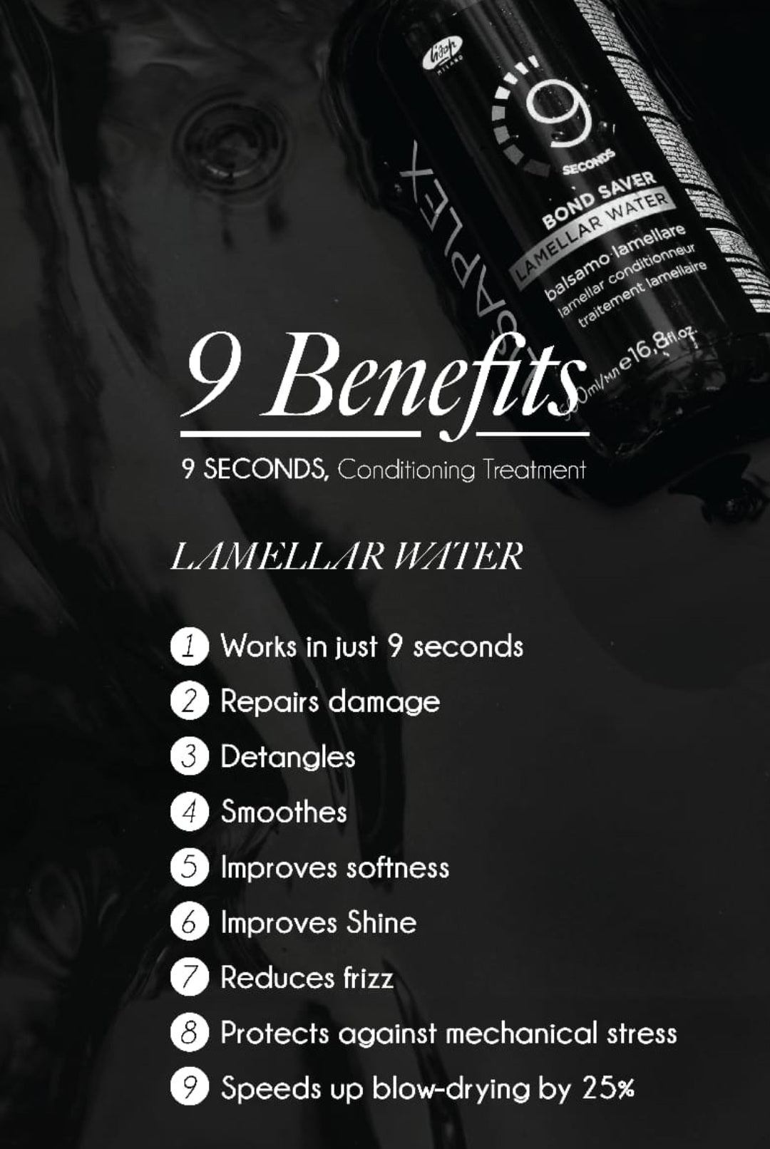 Lamellar water intense hair treatment 15ml (works in 9 sec!)