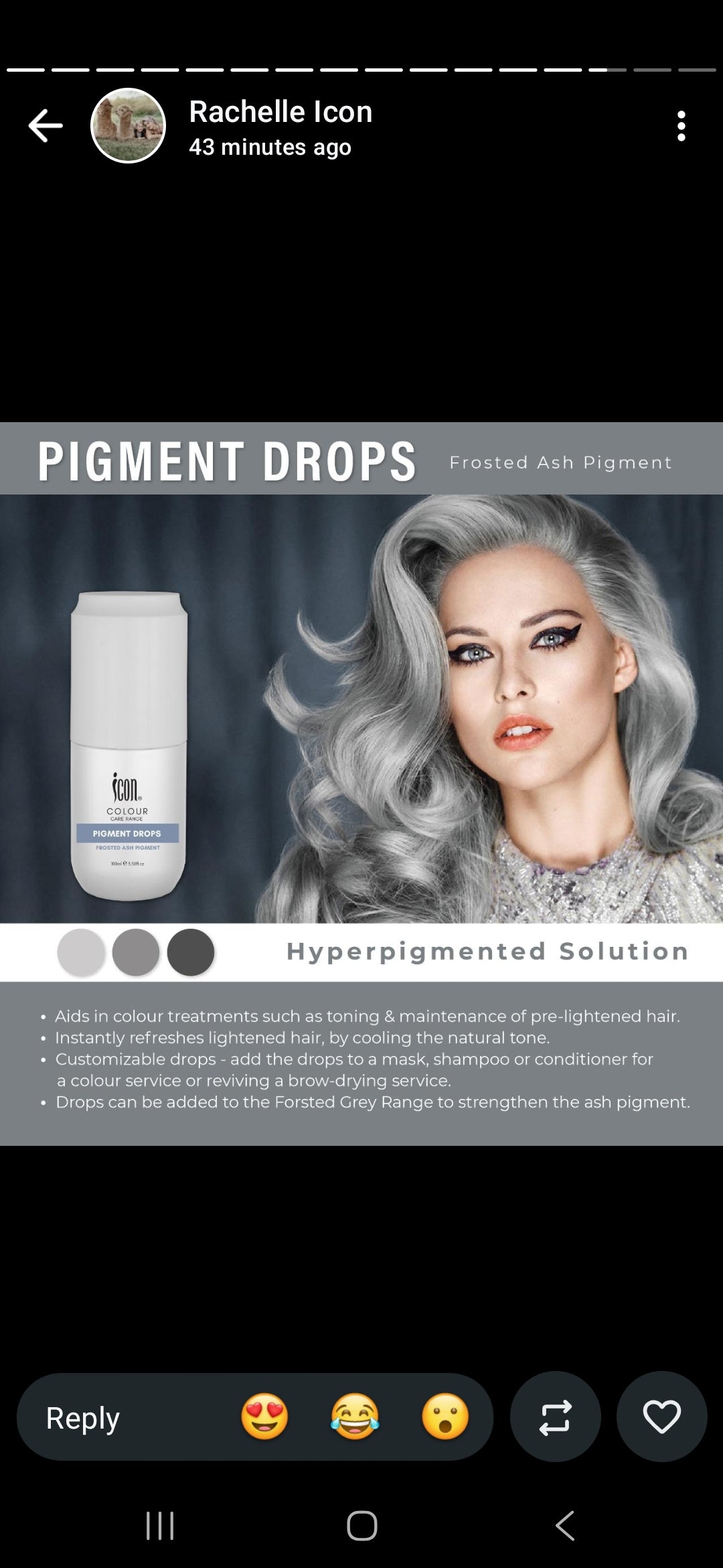 Ash pigment drops 100ml
