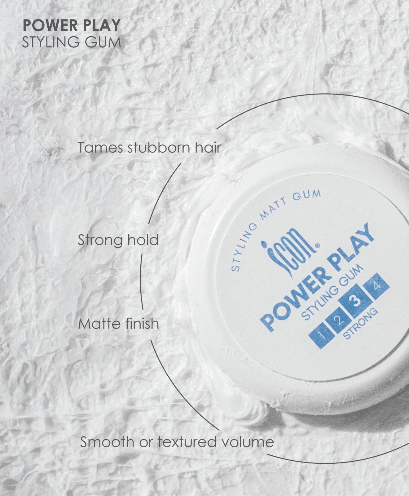 Power play matt gum 125ml